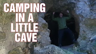 STEALTHWILD CAMPING IN A LITTLE CAVE [upl. by Segroeg]