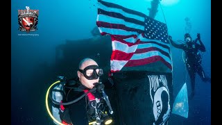 Changing the flags on the USS Oriskany [upl. by Oicnanev]