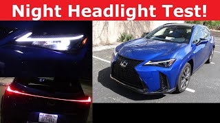 2025 Lexus UX 300h Headlight Test and Night Drive [upl. by Musihc]