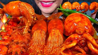 ASMR SPICY SEAFOOD BOIL makanan laut pedas 먹방 MUKBANG MASSIVE Eating Sounds [upl. by Irina]