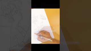 How to Draw a Cute Girl with a Butterfly  StepbyStep Sketch Tutorial shorts artandcraft [upl. by Siubhan]