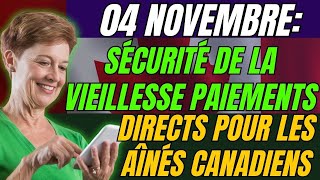 🚨 Jour Crucial le 4 Novembre  Les Aînés Canadiens Touchent Enfin Leurs Prestationde la Vieillesse [upl. by Okwu]