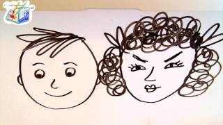 Facce buffe Tutorial di disegno per bimbi [upl. by Euqnomod]