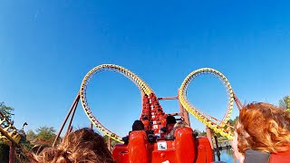 Goudurix Onride  last row  Parc Astérix [upl. by Yojenitsirk650]