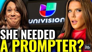 Univision RESPONDS to TELEPROMPTER Allegations at Kamala’s Town Hall [upl. by Gerdeen]