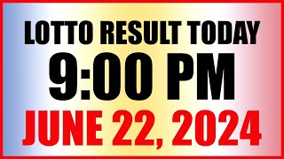 Lotto Result Today 9pm Draw June 22 2024 Swertres Ez2 Pcso [upl. by Agripina]