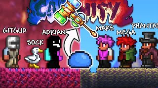 Terraria Calamity 3v3 Race But Enemies Drop Random Items [upl. by Aramo]