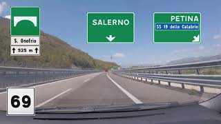 I  Autostrada A2  Ex macrolotto 1 Atena LucanaSicignano degli Alburni [upl. by Maryjane]