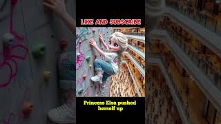 Princess Elsas Daring Climb Without Safety Ropes Superpowers Unleashed at the Mall [upl. by Rima]