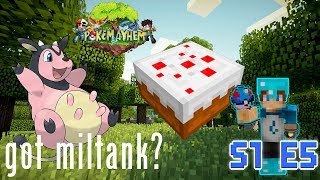 HOW TO MAKE CAKE IN PIXELMON S1 E5  POKEMON MAYHEM  Pixelmon Minecraft  Family Friendly [upl. by Dorcea317]