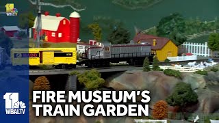 Holiday train garden at the Fire Museum of Maryland [upl. by Lienad]