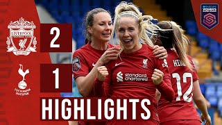 HIGHLIGHTS Liverpool Women 21 Tottenham  Koivisto amp Kearns seal big win for Reds [upl. by Anitsirhc624]