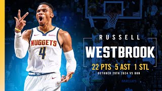 Russell Westbrook On FIRE Off The Bench 🔥  Full Game Highlights vs Nets 102924 [upl. by Foskett]