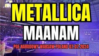 Mannam Kora METALLICA Cover M72 Season WORLD TOUR 2024 PGE NARODOWY Warszawa Poland [upl. by Yniffit]