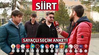 SİİRT SAYAÇLI SEÇİM ANKETİ Siirtte Hangi Parti Önde [upl. by Ytitsahc]