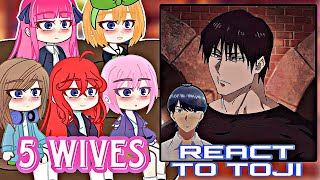 5 WIVES  Five Wives react to Futaro as Toji Fushiguro JJK  GACHA CLUB [upl. by Semreh126]