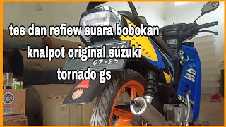 hasil bobokan knalpot suzuki tornado gspemforma jadi zoss [upl. by Breban]