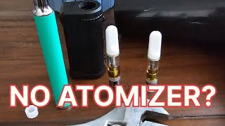 No Atomizer No Problem  Change Oil Cartridge Container  Fix 510 Battery Cart Broken Vape Fix Yocan [upl. by Adnauqaj]