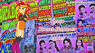 Sunset Shimmer  Viento Cumbia Peruana Letra AI Cover [upl. by Aisul]