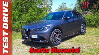 NEW ALFA ROMEO STELVIO VELOCE 22 TD 210 CV 2024  FIRST TEST DRIVE [upl. by Eelsha]