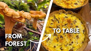 Make a quiche with wild chanterelles [upl. by Luapnaej]