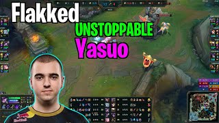 🔍 Flakked UNSTOPPABLE Yasuo in Challenger EUROPE 🌟 [upl. by Ezar]