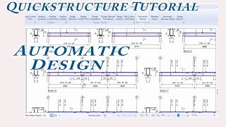 Automatic Structural Design Using Quickstructure [upl. by Ierdna]