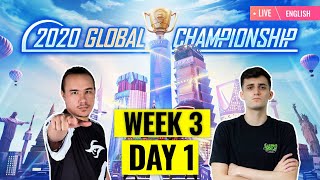 EN PMGC 2020 League W3D1  Qualcomm  PUBG MOBILE Global Championship  Week 3 Day 1 [upl. by Ryon]