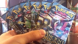 Opening 6 Pokemon XY ANCIENT ORIGINS Booster Packs [upl. by Backler481]