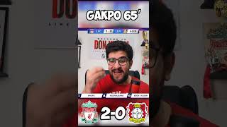 LIVERPOOL VS LEVERKUSEN GOAL REACTIONS DIAZ GOALS Liverpool championsleague luisdiaz football [upl. by Bohannon263]