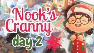 ACNH Christmas Advent Day 2 Nooks Cranny  Animal Crossing New Horizons [upl. by Anayik]