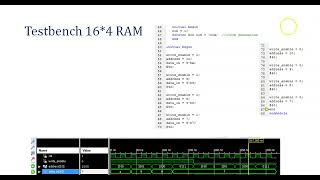 Verilog Testbech for 164 RAM [upl. by Enirok]