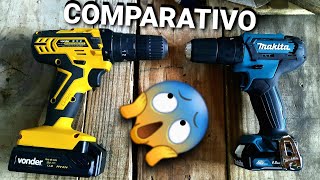 COMPARATIVO DE PARAFUSADEIRAS VONDER PFV074 E MAKITA HP333DWYE [upl. by Fortna]