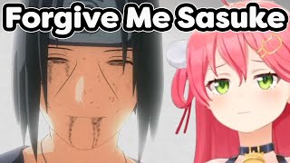 🌸Sakura Miko Cant Handle Itachis Death 😢 – Too Sad to Watch 📺【HololiveMiko】 [upl. by Sobmalarah423]