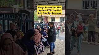 Warga Purwakarta Mau Nyoblos KDM dan Om Zein Aja shorts kangdedimulyadi [upl. by Acsicnarf]