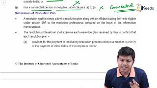 Resolution Plan Under IBC Part 4  The Insolvency and Bankruptcy Code 2016  Economic Laws [upl. by Wailoo]