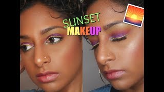 SPRING FESTIVAL  COACHELLA MAKEUP 🌄🌈 [upl. by Heti]