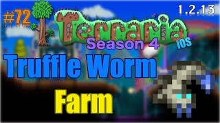 Lets Play Terraria 1213 iOS Truffle Worm Farm Episode 72 [upl. by Novyar828]