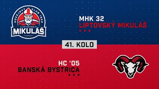 41kolo MHk 32 Liptovský Mikuláš  HC 05 Banská Bystrica HIGHLIGHTS [upl. by Arrik]