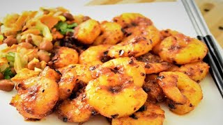 Chilli Garlic Shrimp Recipe  By Neetu Suresh [upl. by Dixil]