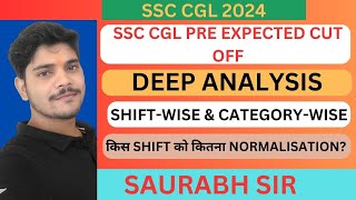 SSC CGL 2024 Tier1 Expected Cutoff Shiftwise and Categorywise by Saurabh sir ssccgl2024 [upl. by Euqinmod]