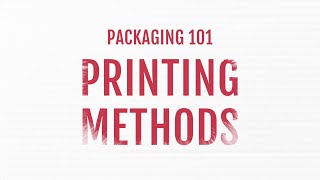 Printing Methods for Packaging [upl. by Thapa]