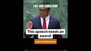 Trinidad and Tobago speech regarding the genocide that is playing out before our eyes [upl. by Yrrad]