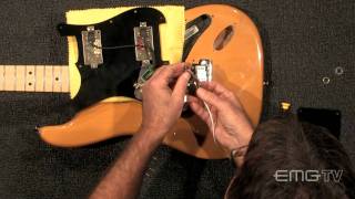 Easy solderless EMG ST12 Install into Strat guitar [upl. by Ahel902]