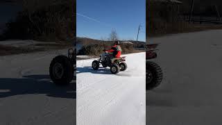 Suzuki LTZ 400 Quadsport Donuts amp 4Wheeler Fun [upl. by Nageem178]