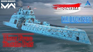 Modern Warships  KRI IFCX 260  New Free Battle Pas [upl. by Ttevy]