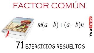 Factor Común Monomio y Polinomio  EJERCICIO 43 [upl. by Akiam]