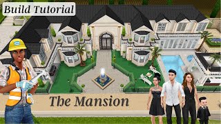 Sims Freeplay  Elegant Mansion Live Build 🖤🛠️ [upl. by Holms]