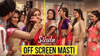 Silsila Badalte Rishton Ka  Off Screen Masti  Kunal  Nandini amp Mauli Having Fun On Set [upl. by Buford]