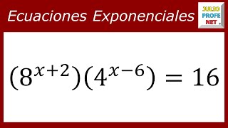 ECUACIONES EXPONENCIALES  Ejercicio 3 [upl. by Tonkin627]